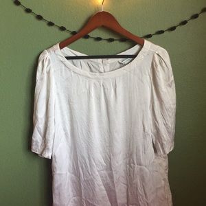 Off-white silk shirt